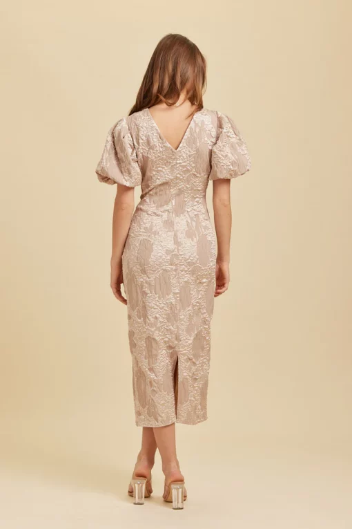 Dry Lake Liz Long Dress Champagne
