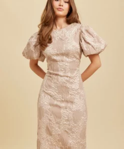 Dry Lake Liz Long Dress Champagne