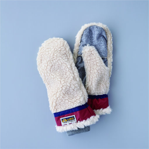 Elmer By Swany 1893 EM354 Teddy Mittens Beige/Wine