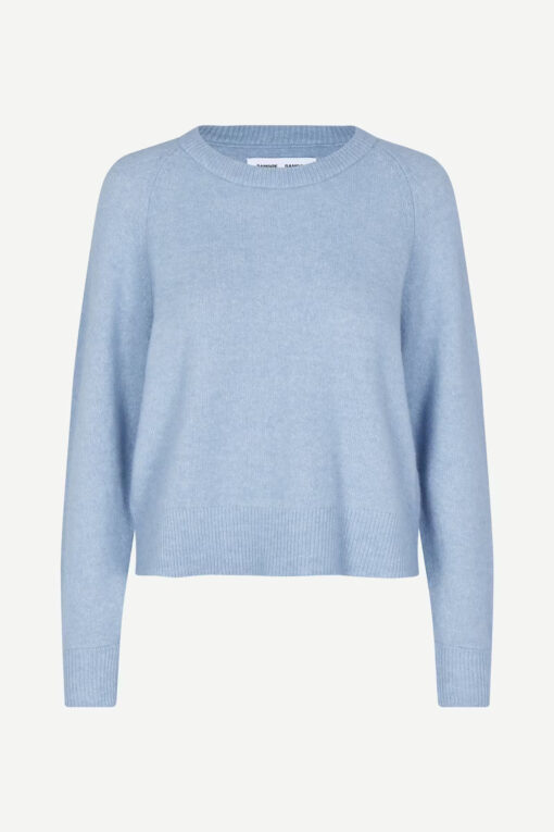 Samsøe Samsøe Nor O-neck Short Subdued Blue