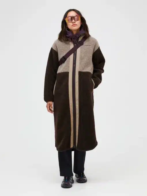 Peak Performance Heavy Piile Oversized Long Women Avid Beige/Cliff Edge