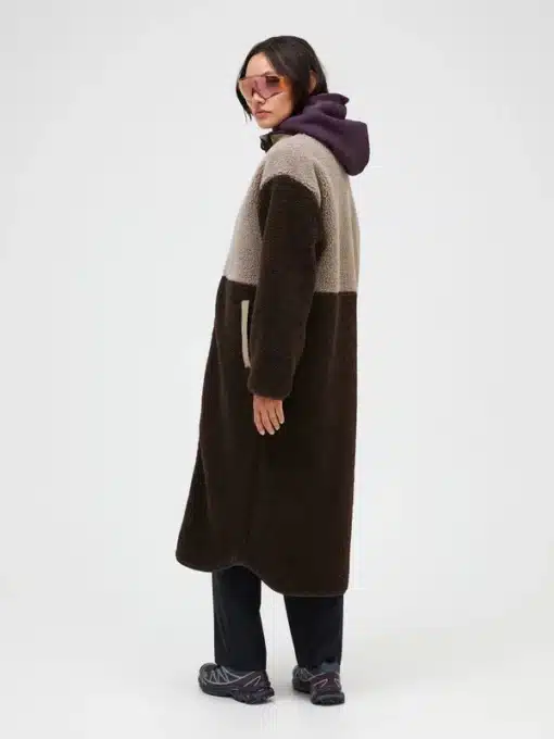 Peak Performance Heavy Piile Oversized Long Women Avid Beige/Cliff Edge