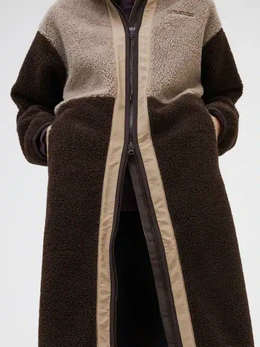 Peak Performance Heavy Piile Oversized Long Women Avid Beige/Cliff Edge