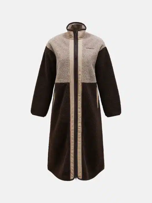 Peak Performance Heavy Piile Oversized Long Women Avid Beige/Cliff Edge