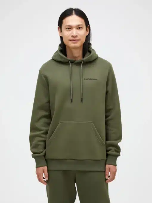 Peak Performance Original Small Logo Hood Men Pine Needle