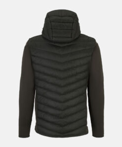 Peak Performance Frost Down Hybrid Hood Jacket Men Olive Extreme
