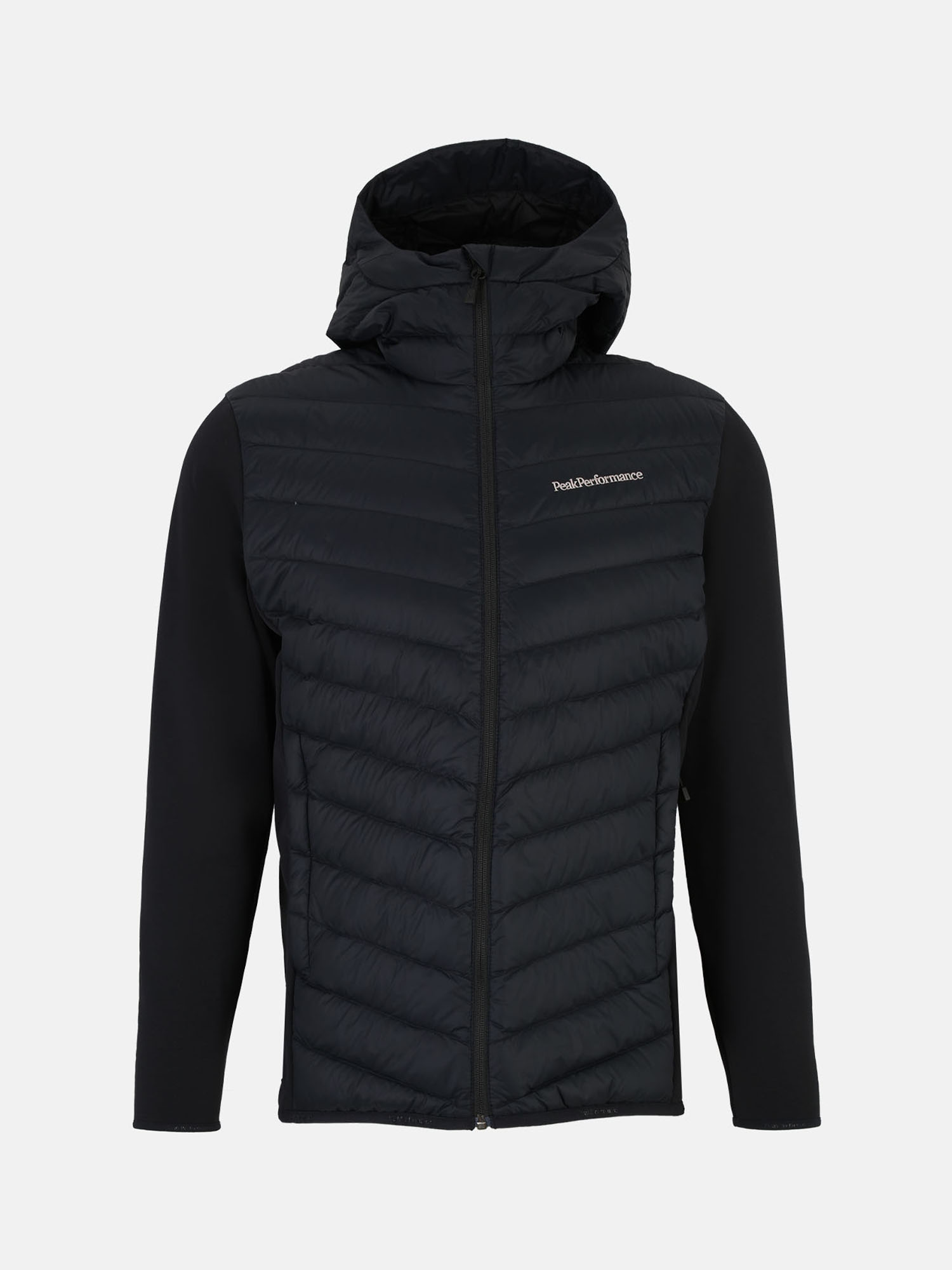 Buy Peak Performance Frost Down Hybrid Hood Jacket Men Black Scandinavian Fashion Store