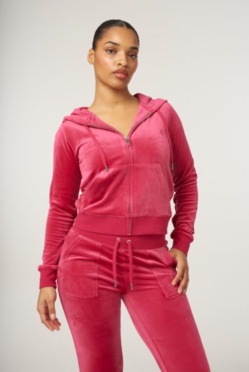 Juicy Couture Classic Velour Robertson Zip Hoodie Vivacious