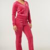 Juicy Couture Classic Velour Del Ray Pocket Pant Vivacious