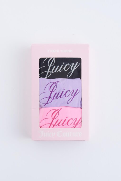 Juicy Couture Script JC Thong 3-Pack