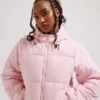 Juicy Couture Margie Aqua Activated Print Puffer Almond Blossom
