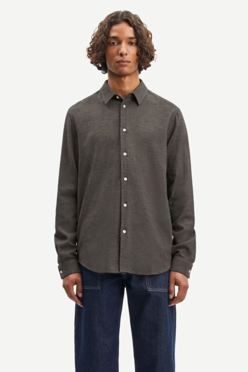 Samsøe Samsøe Liam NX Shirt Major Brown