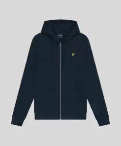 Lyle & Scott Zip Through Hoodie Dark Navy