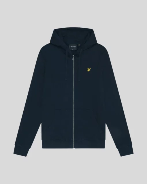 Lyle & Scott Zip Through Hoodie Dark Navy