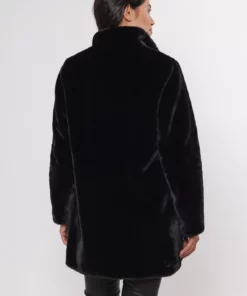 Rino & Pelle Nonna Faux Fur Coat Black