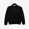Lacoste Zip-Up High Neck Interlock Sweatshirt Black