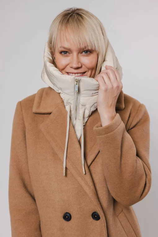 Rino & Pelle Tabita Hood Collar Birch