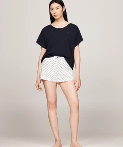 Tommy Hilfiger Original Short SLeeve Pyjama Set Desert Sky/Star Ancient White Aop