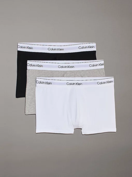 Calvin Klein 3 Pack Trunks – Modern Cotton Black/Grey/White