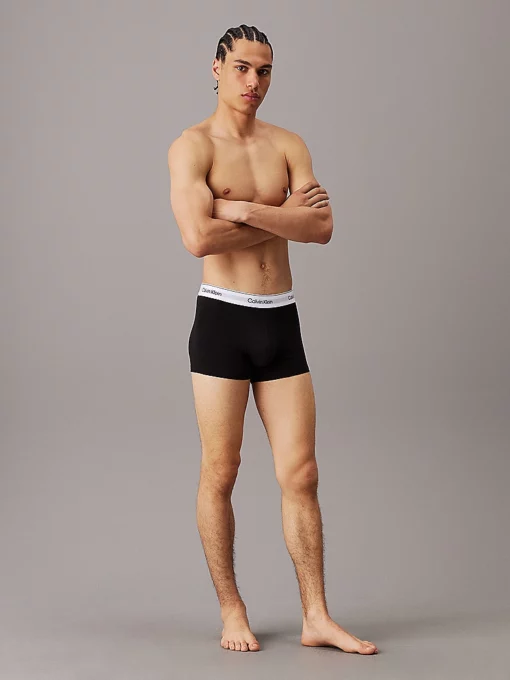 Calvin Klein 3 Pack Trunks – Modern Cotton Black/Grey/White