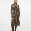 Vero Moda Ofreya 7/8 Shirt Dress Brown