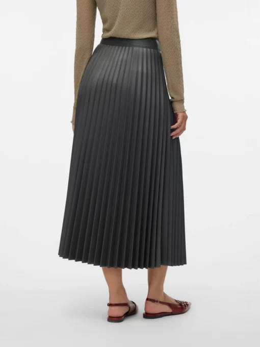 Vero Moda Bella Holly Coated Skirt Asphalt