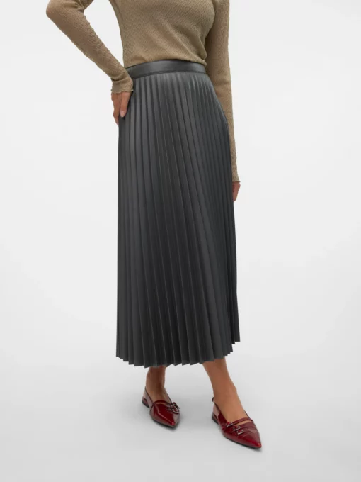 Vero Moda Bella Holly Coated Skirt Asphalt