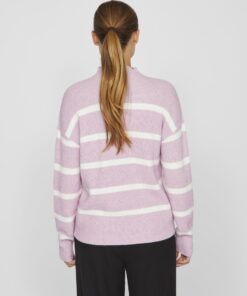 Vila Ril Mockneck Knit Winsome Orchid