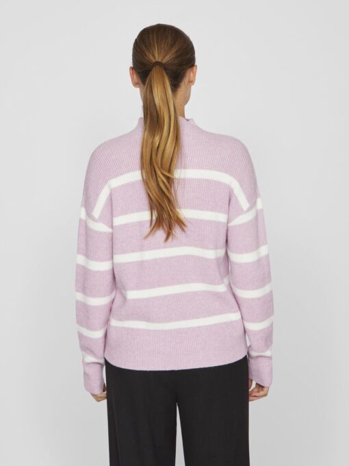 Vila Ril Mockneck Knit Winsome Orchid