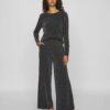 Vila Eleina Wide Pants Black Beauty