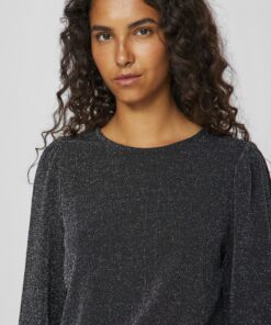 Vila Eleina O-Neck Top Black Beauty