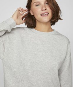 Vila Sandy Sweatshirt Light Grey Melange