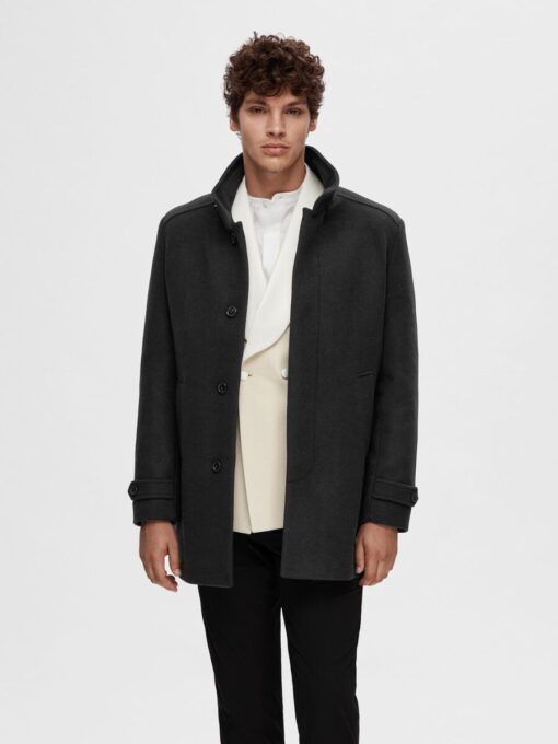 Selected Homme New Reuben Coat Black