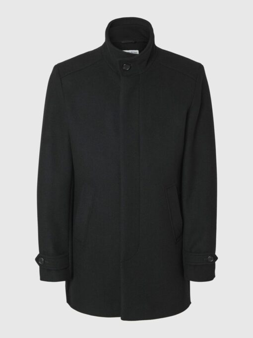 Selected Homme New Reuben Coat Black