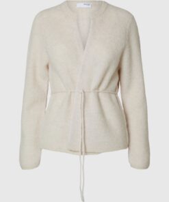 Selected Femme Sia Ras Belt Knit Birch