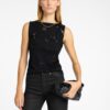 Selected Femme Malli Applique Top Black