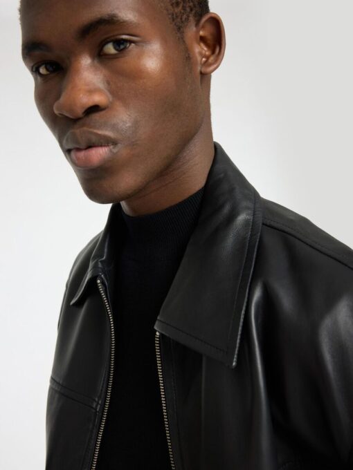 Selected Homme Tray Merino Mock Neck Knit Black