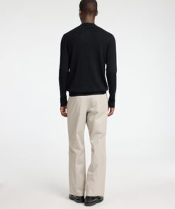 Selected Homme Tray Merino Mock Neck Knit Black