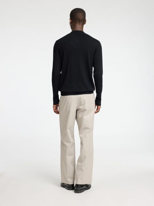 Selected Homme Tray Merino Mock Neck Knit Black