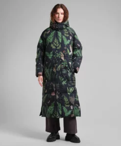 Dedicated Long Puffer Jacket Karmas Secret Garden Multi Color