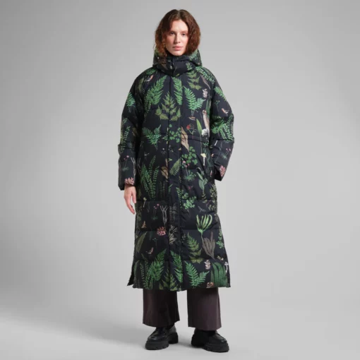 Dedicated Long Puffer Jacket Karmas Secret Garden Multi Color