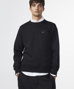 NN.07 Briggs Brushed fleece Sweatshirt Black