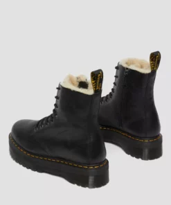 Dr. Martens Jadon Faux Fur Lined Leather Platform Boots