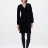 InWear Brynn Goriel Velour Wrap Dress Black