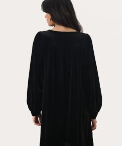 Part Two Madi Velvet Dress Black