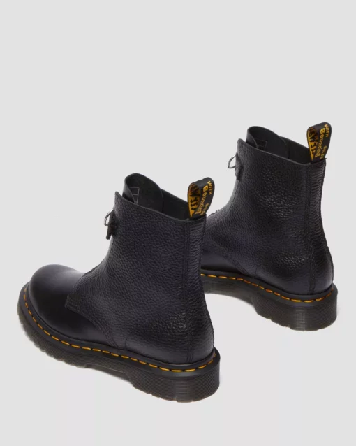 Dr. Martens 1460 Pascal Front Zip Boots Black