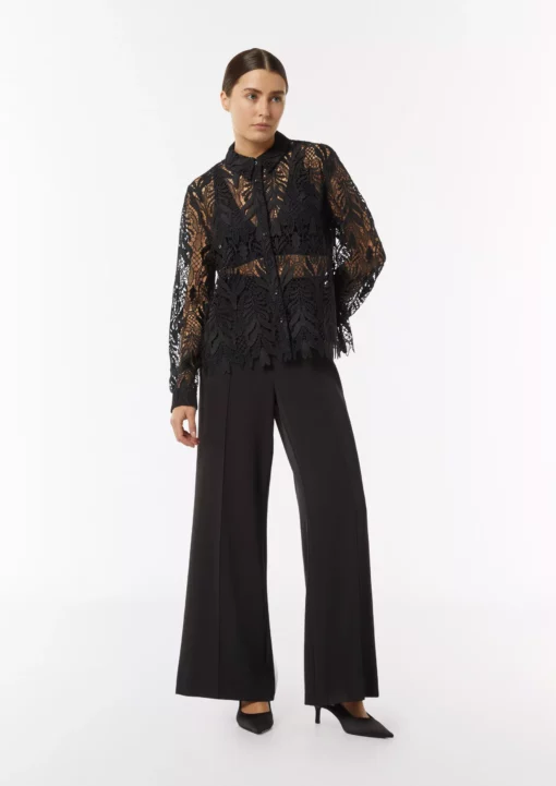 Comma, Lace Blouse Black