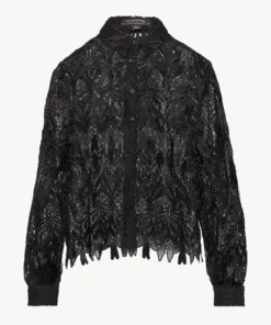 Comma, Lace Blouse Black