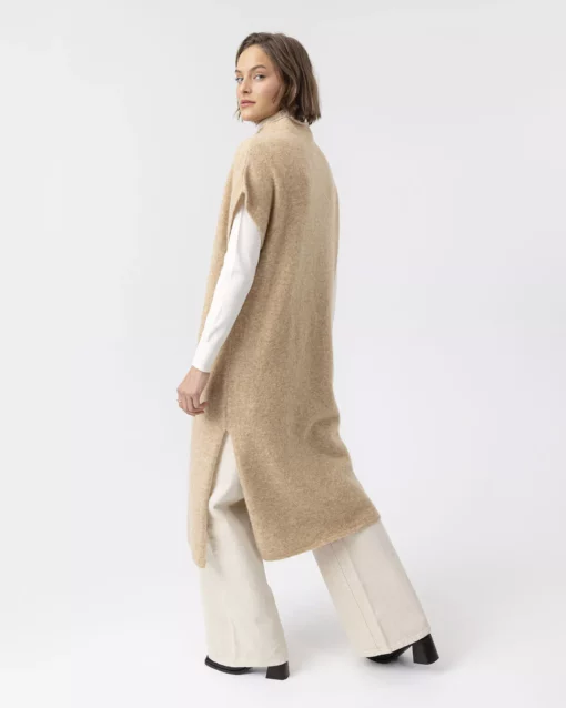 Holebrook Matilda Long Vest Caramel