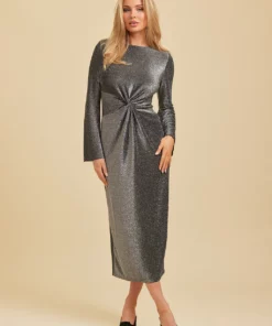Dry Lake Flirty Dress Metallic Glitter